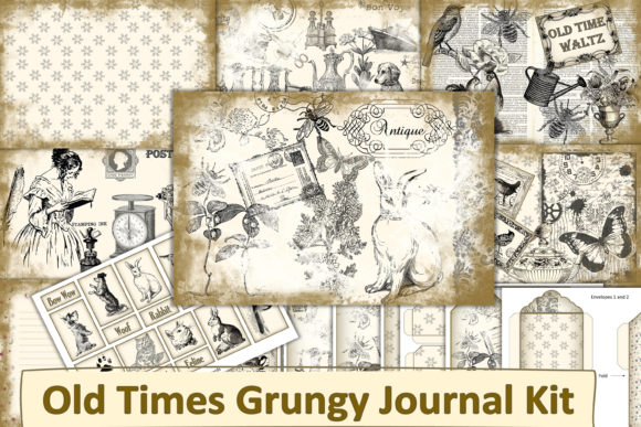 junk journal gift kit vintage printable junk journal kit printable