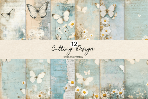 junk journal gift kit butterfly daisy junk journal pages printable