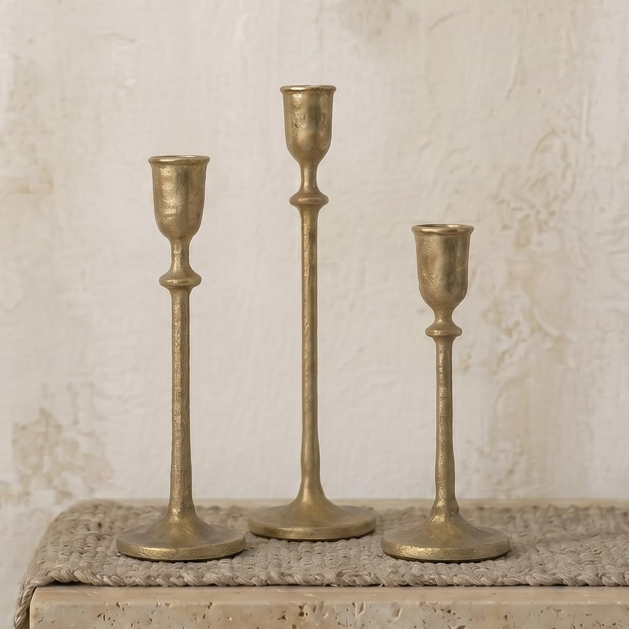 vintage xmas antique brass candlestick holders