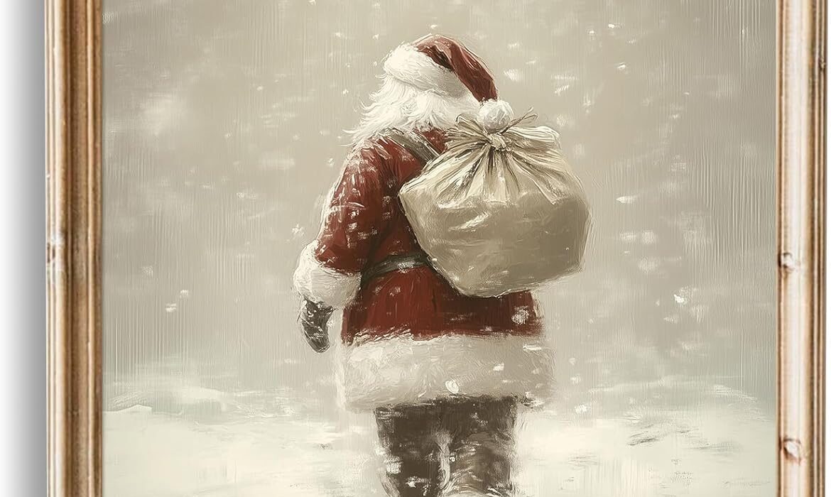 vintage xmas pics wall art prints