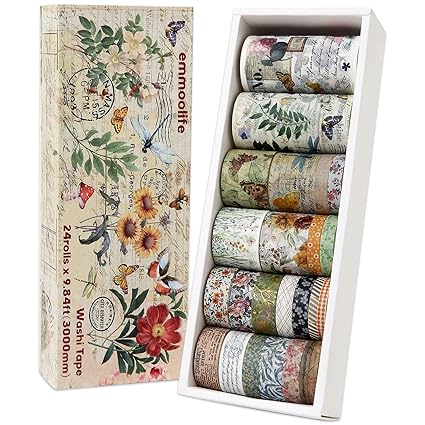 vintage floral scrapbook paper butterflymushroom