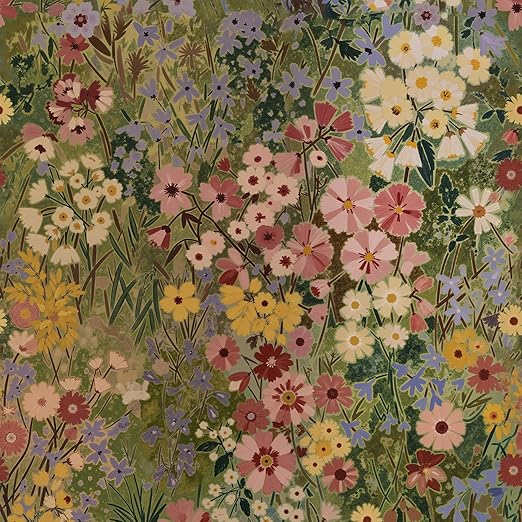 vintage floral wallpaper vintique peel and stick removable
