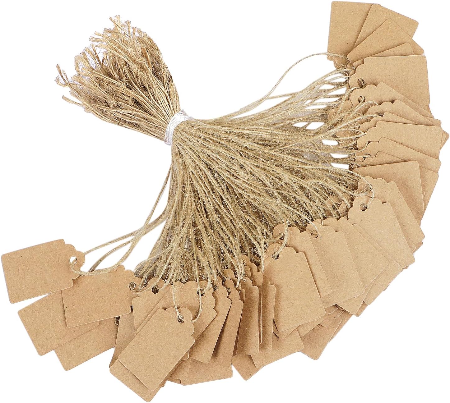 writable kraft paper price tags with jute twine vintage clothing tags