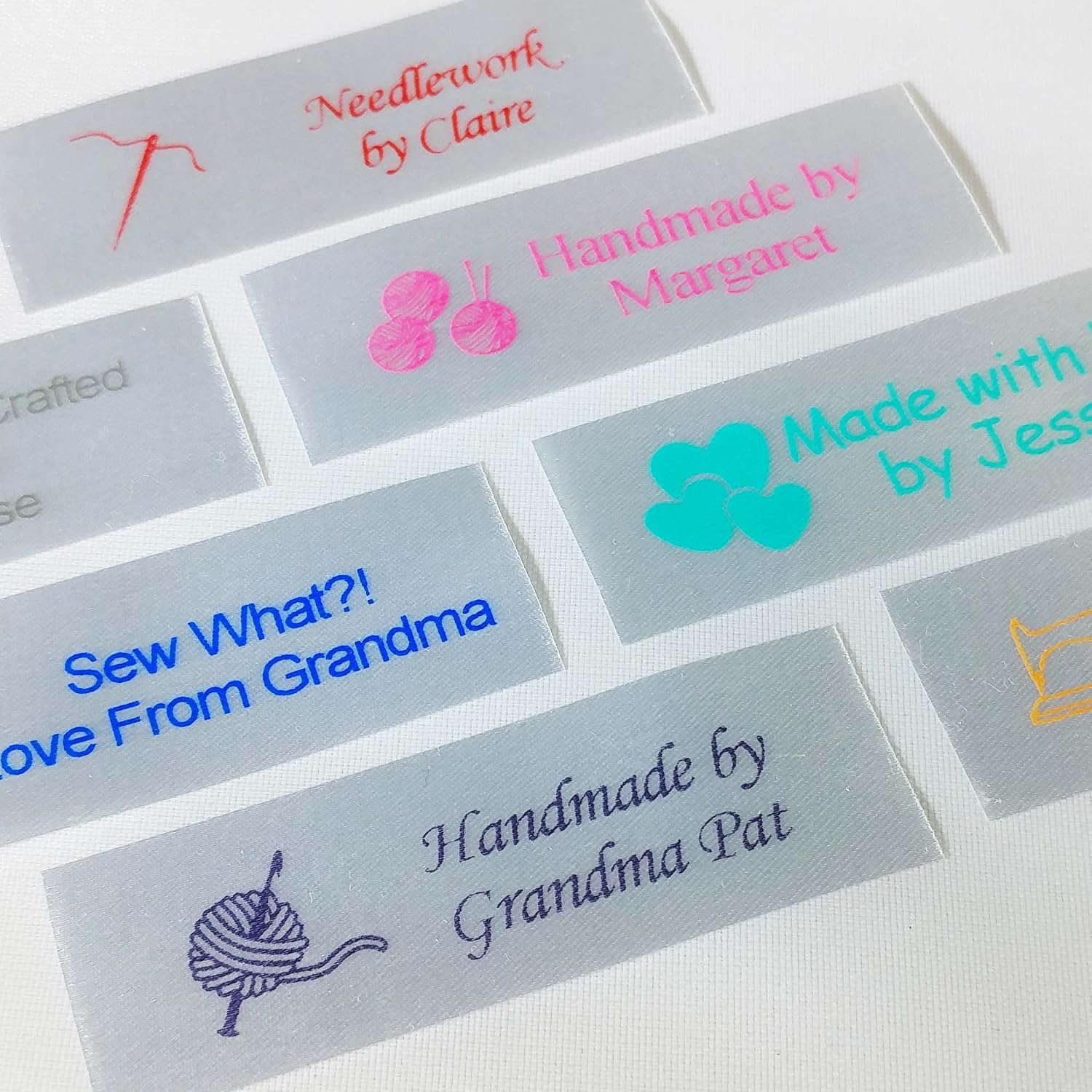 personalized satin sewing labels vintage clothing tags