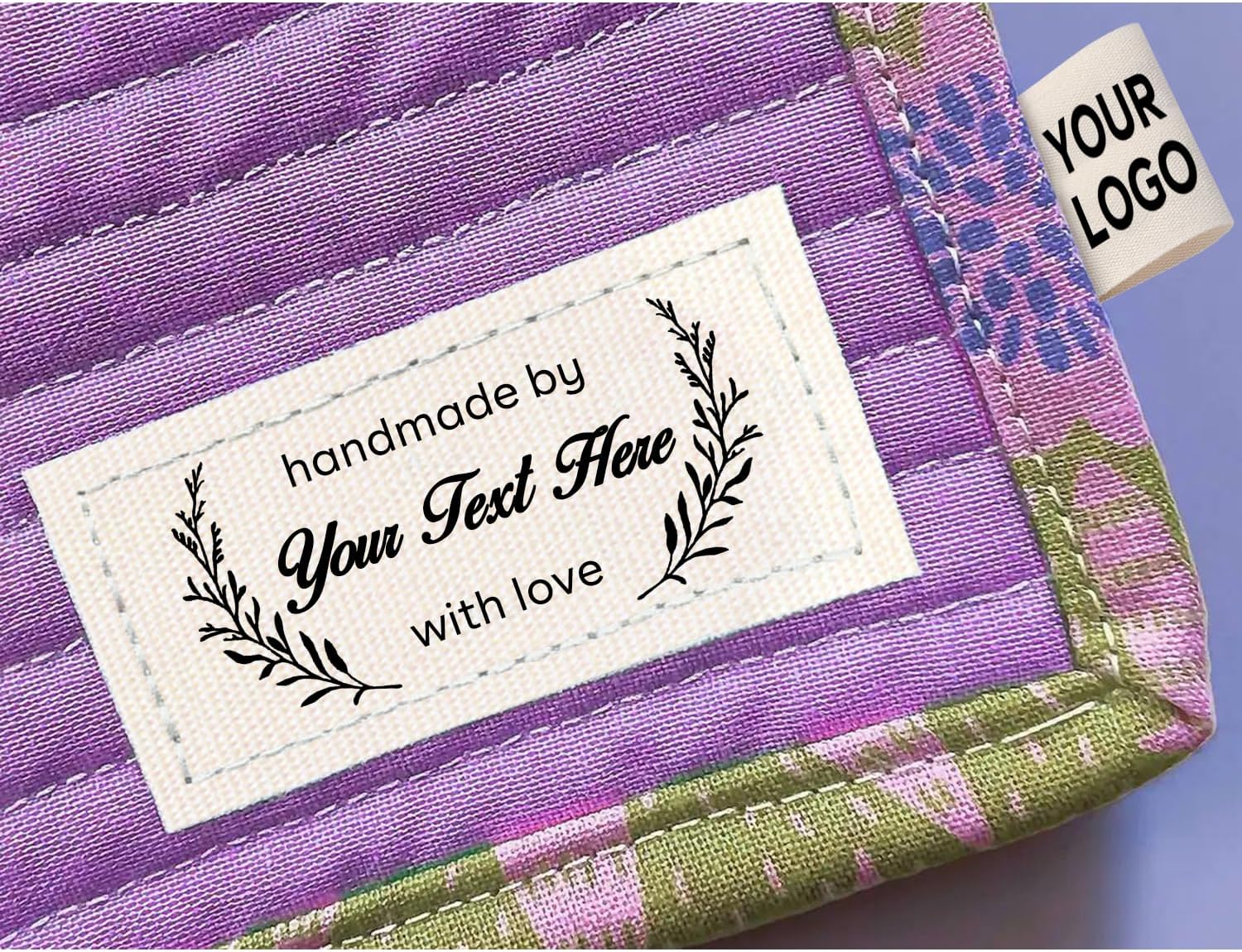 custom cotton fabric labels vintage clothing tags handmade
