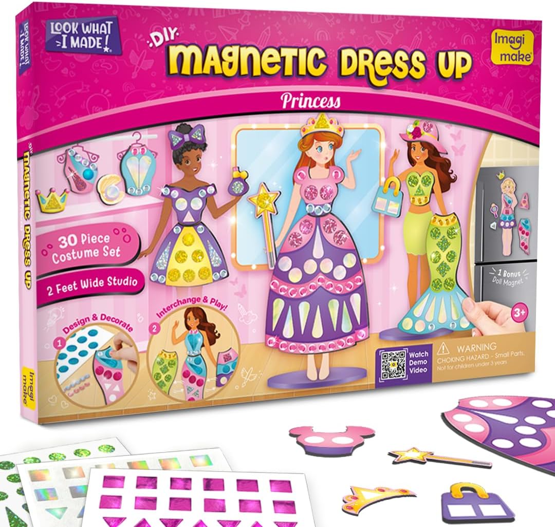 vintage paper doll magnetic princess dress up set