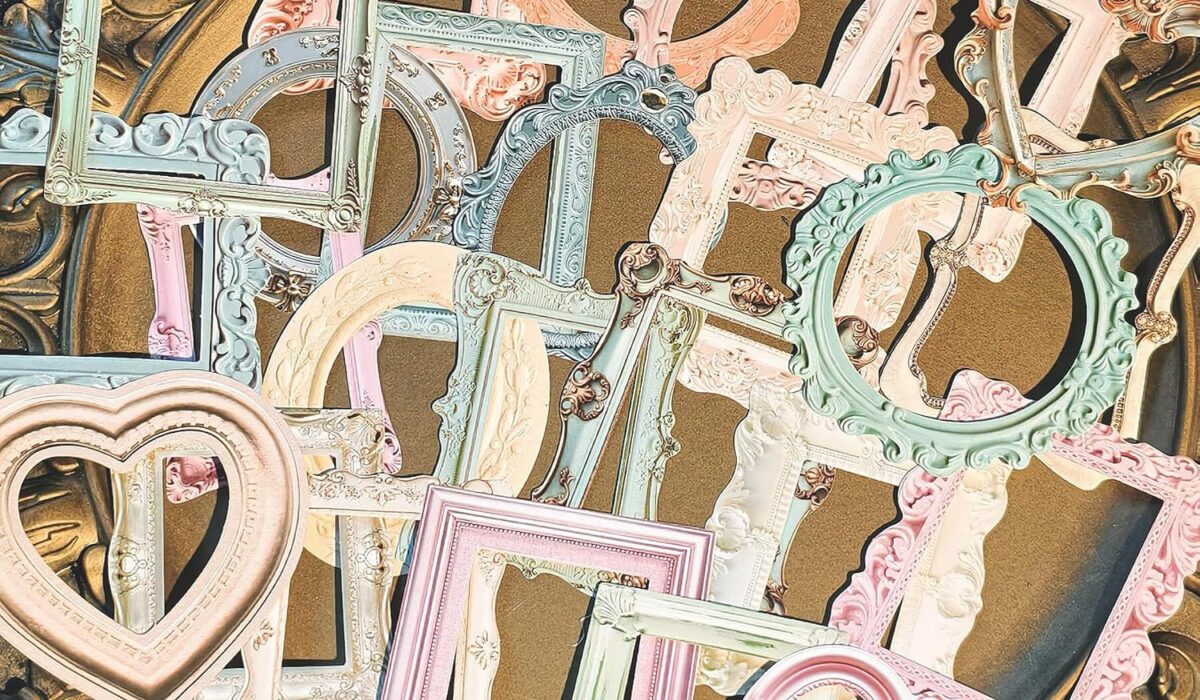 vintage frame decorative stickers for scrapbook journal