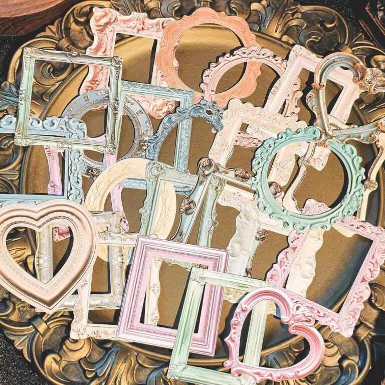 Vintage Stickers for Scrapbook: Real Texture Over Flat Clipart