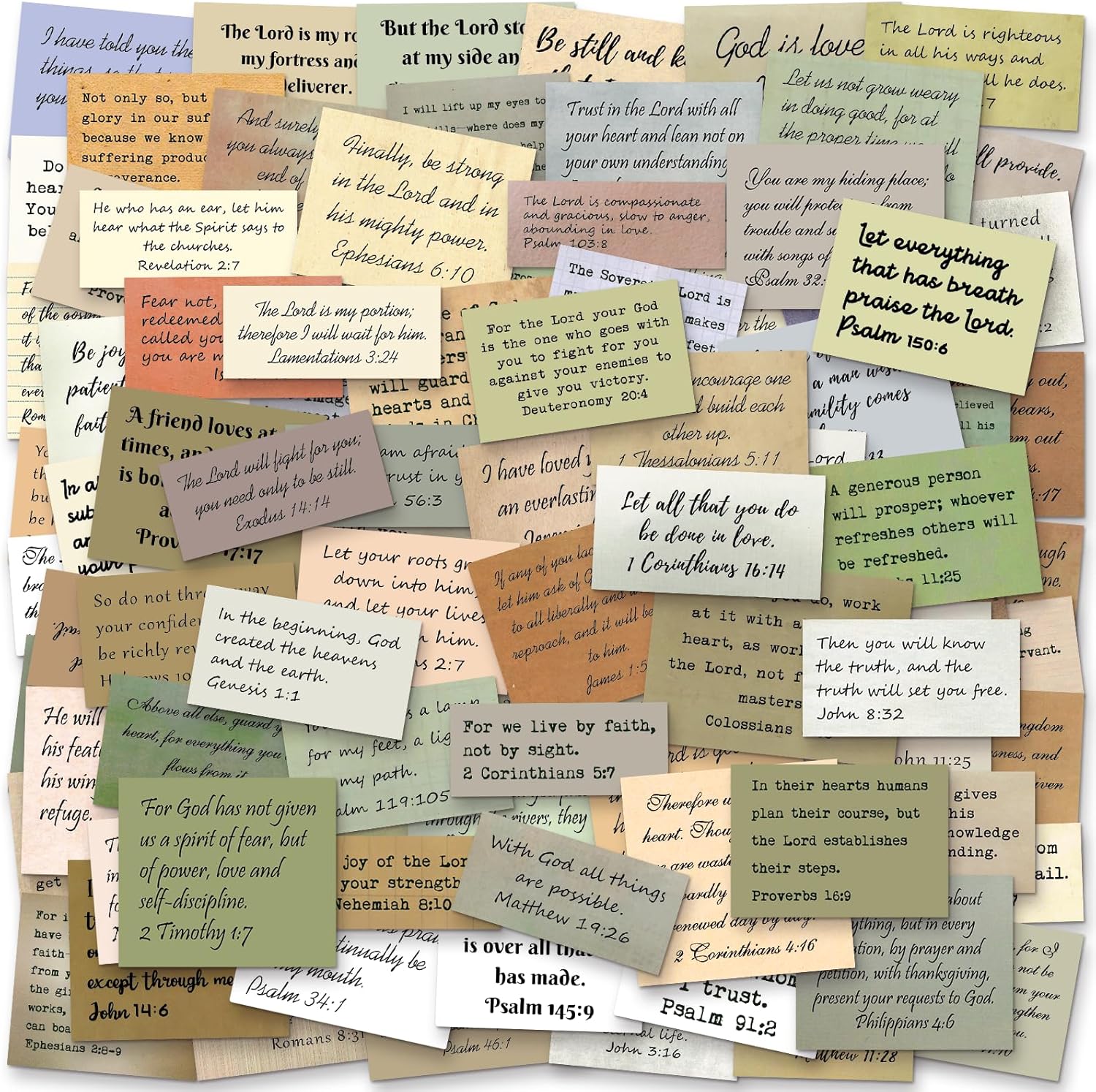 vintage typewriter bible verse stickers for scrapbook journal