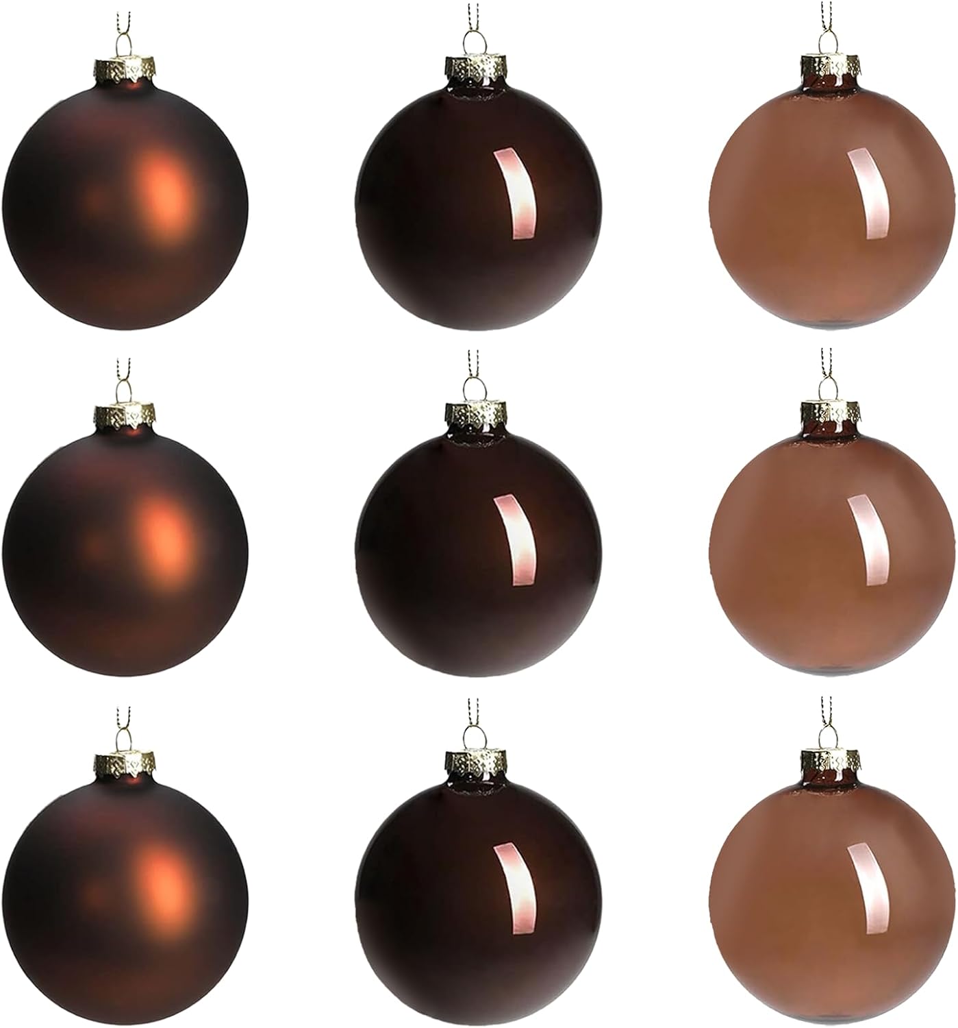 vintage glass christmas ornament decoration set