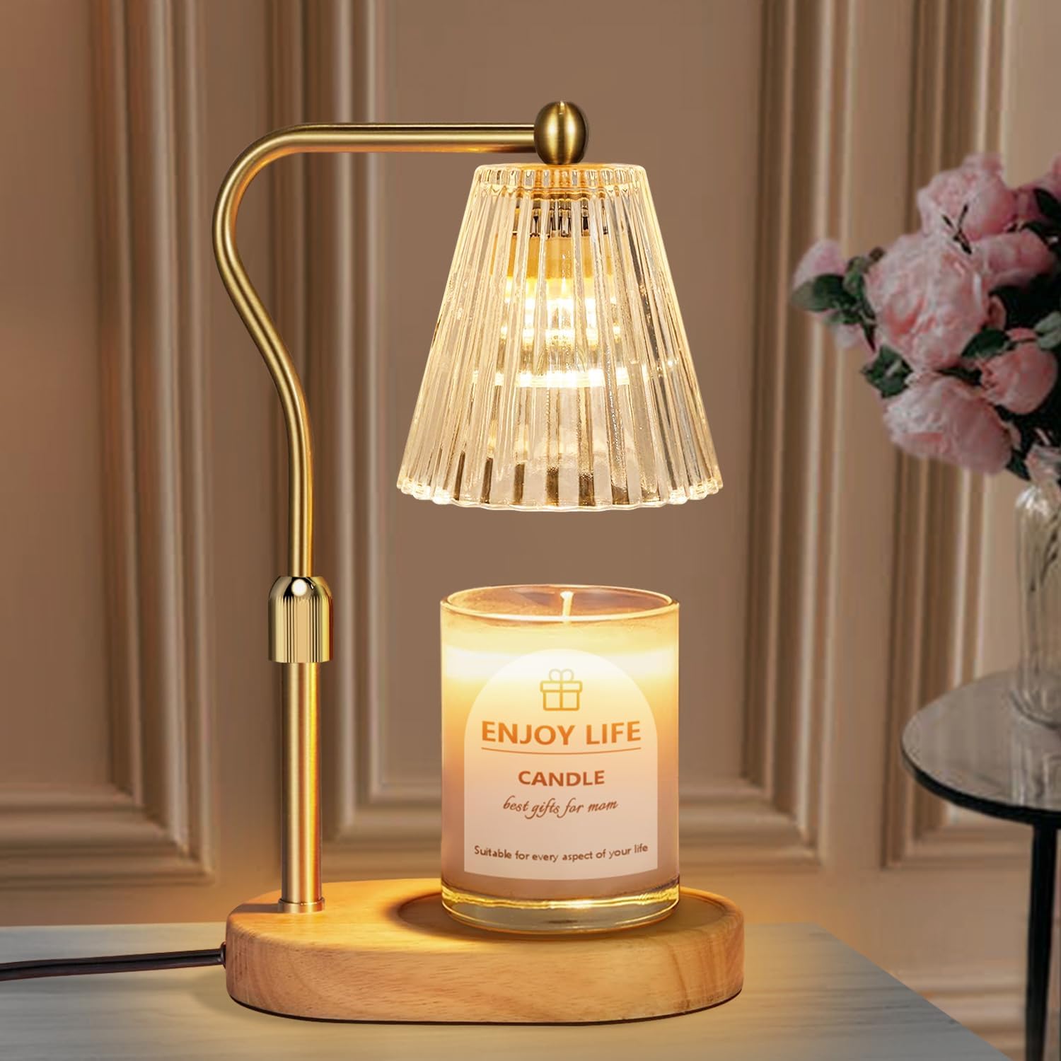 vintage candle wax warmer lamp with timer christmas gift idea