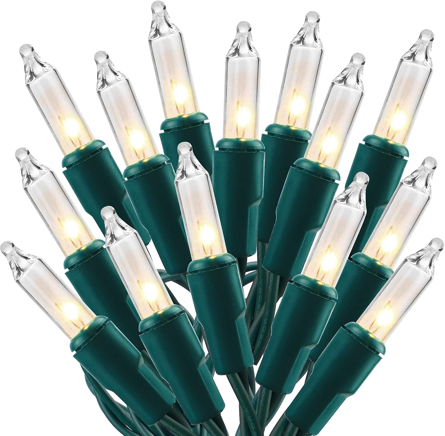 Christmas Lights, 150 Count 29 FT Christmas Mini String Lights, Green Wire Fairy Light, 120V UL Cert