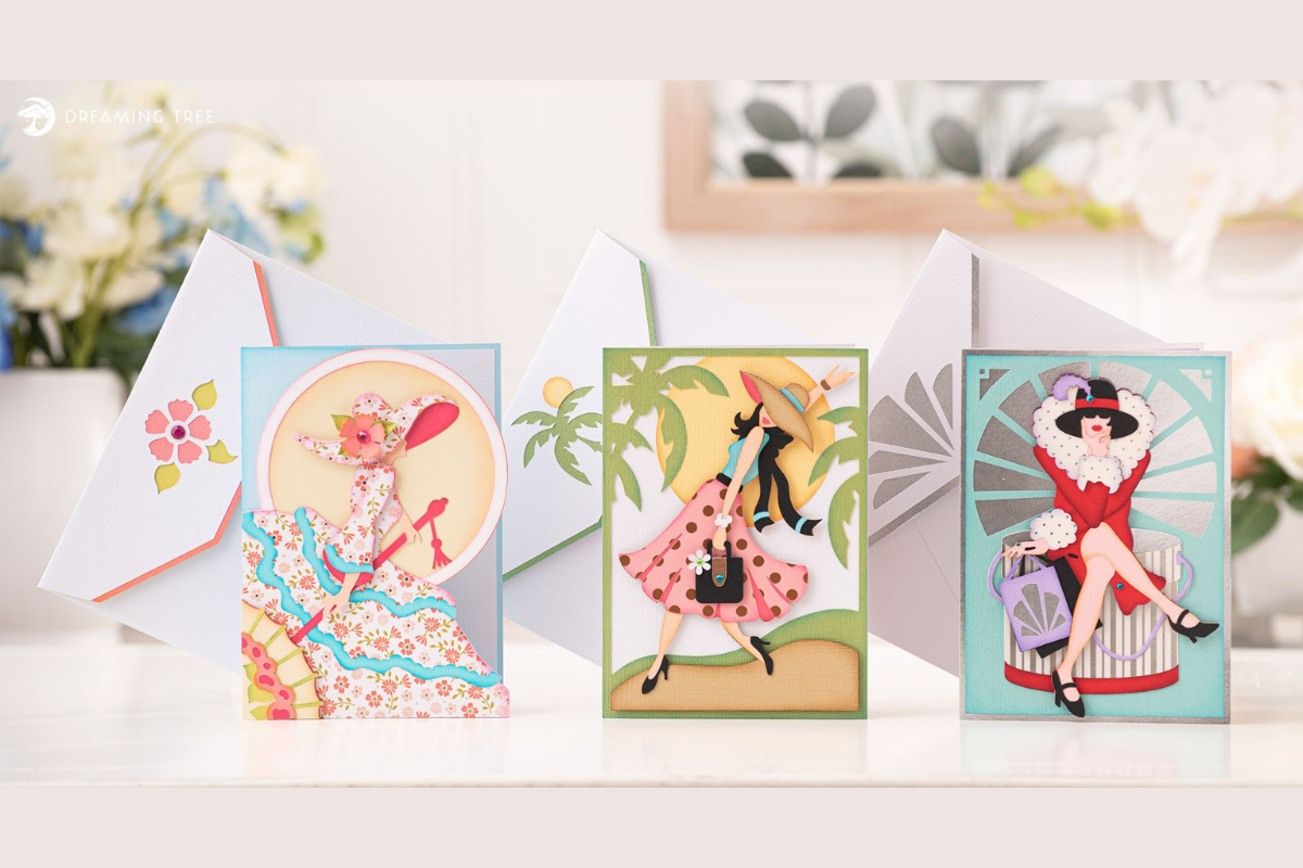 fashionable ladies svg bundle vintage design