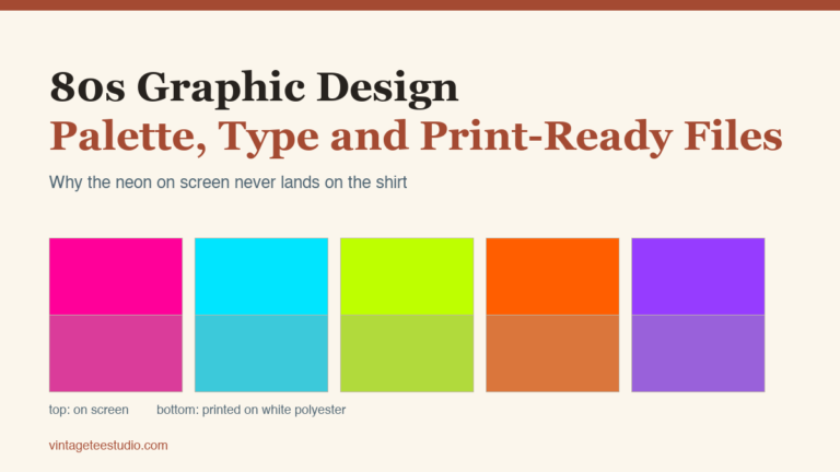 80s Graphic Design: Palette, Type and Print-Ready Files