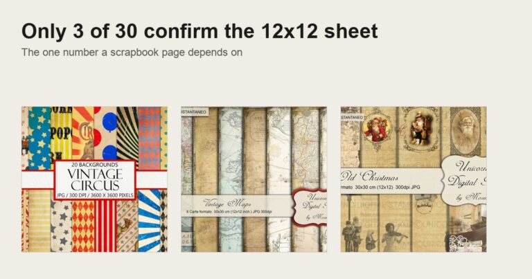 Vintage Design for Scrapbook Paper: The 3 Sheets That Passed Both Checks in 2026