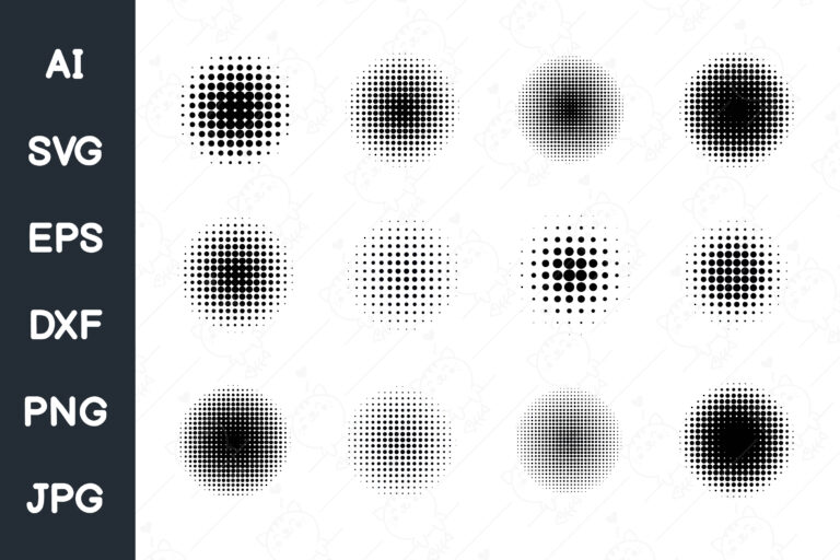 Vts retro futurism graphic design pop art comic style circle halftone