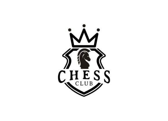 classic chess piece logo design vintage retro crest that survives shrinking