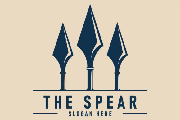 old spear vintage design logo minimal retro mark