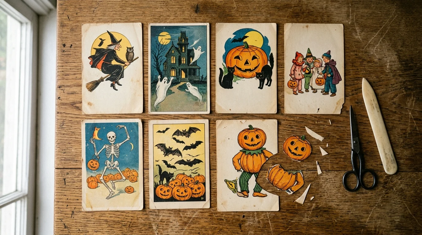 Vintage Halloween Clipart That Prints, Not Just Downloads