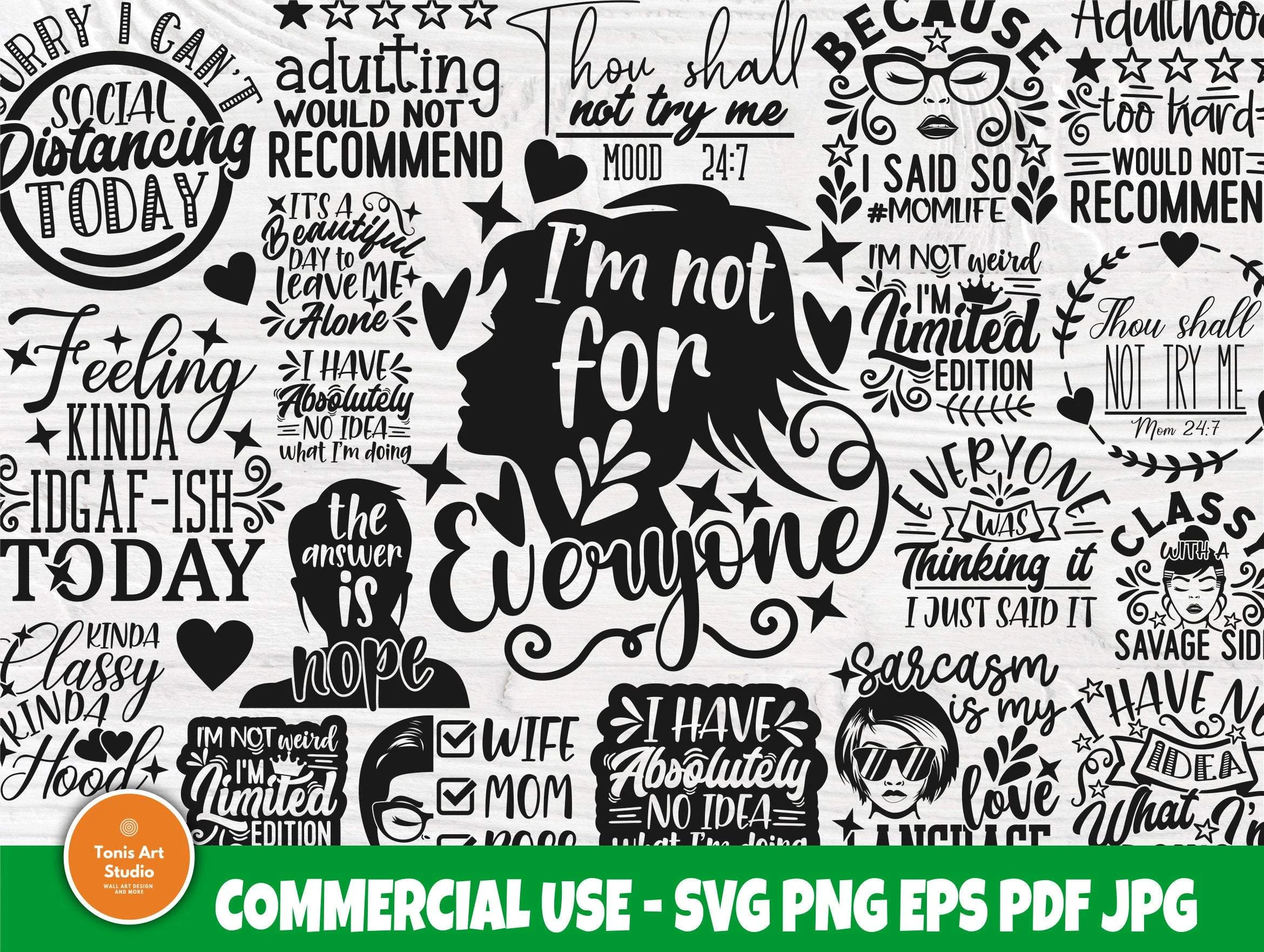 sarcastic svg bundle