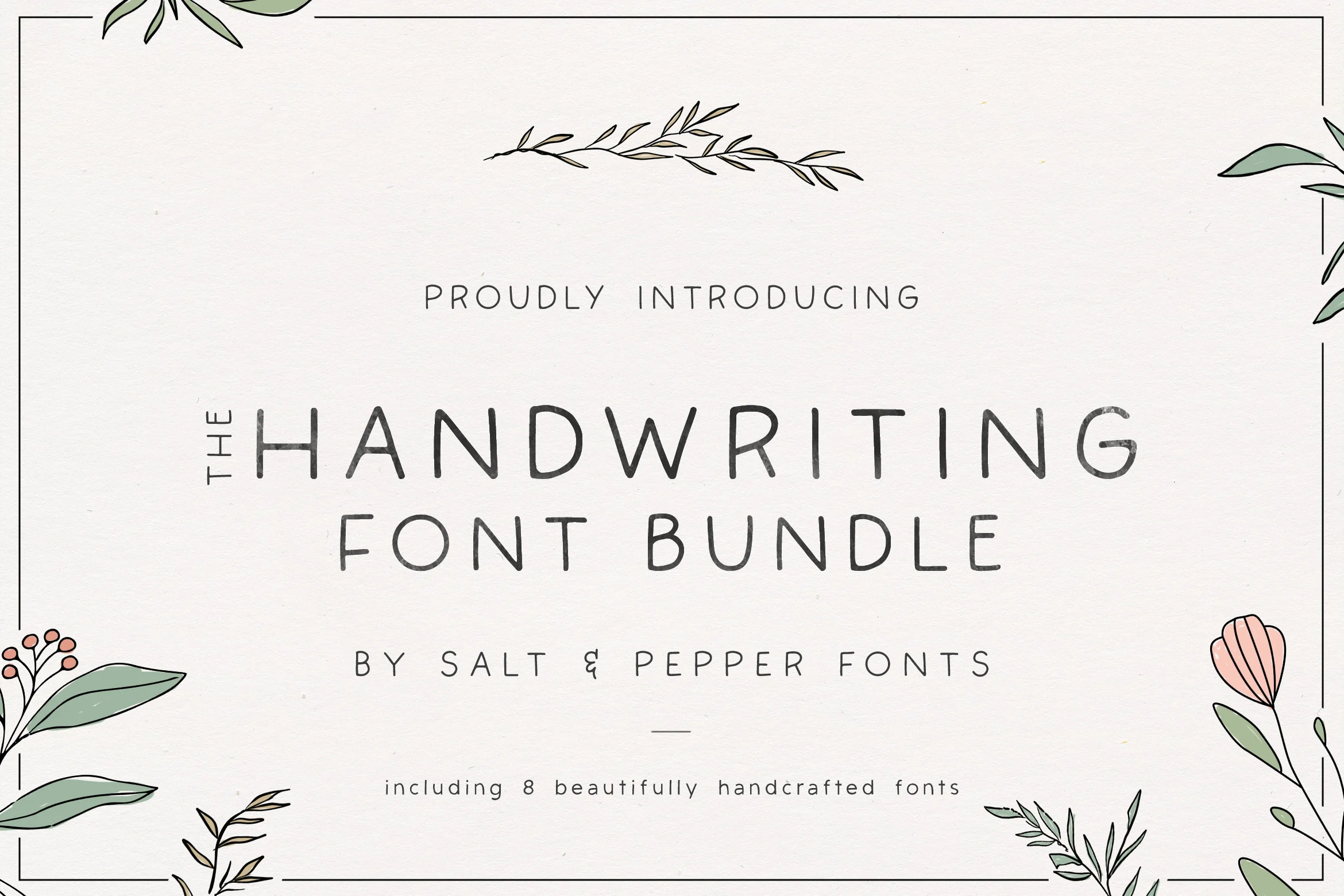 the handwriting bundle font